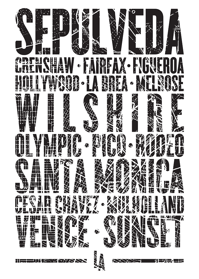 Los Angeles Streets Map