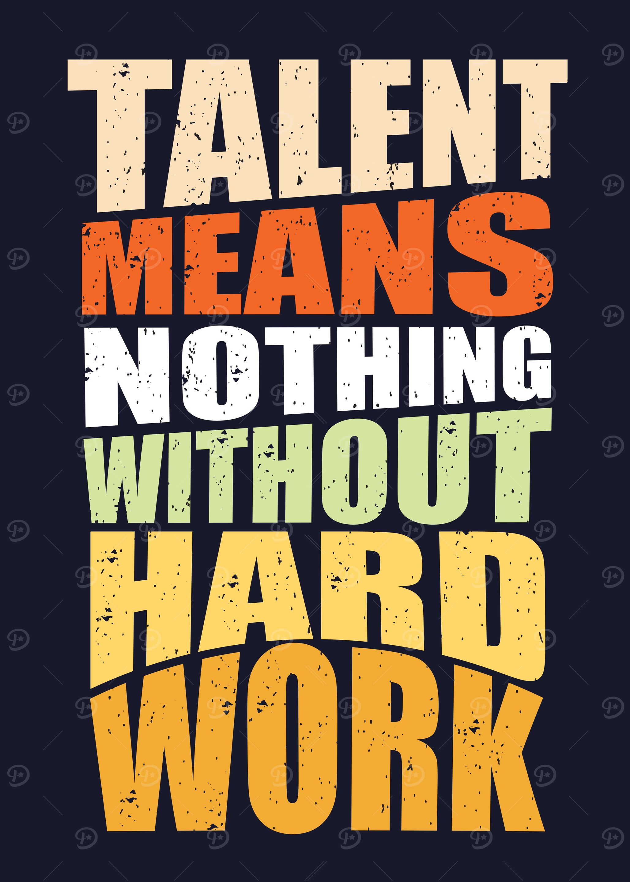 Talent means nothing