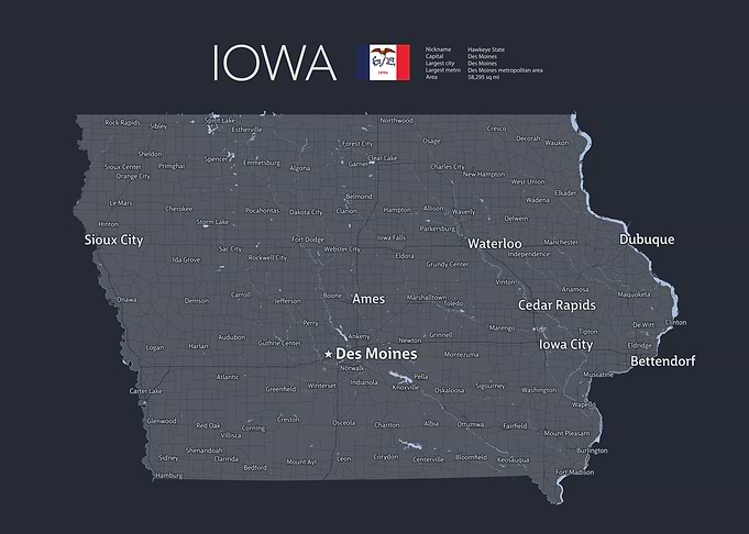 IOWA Map