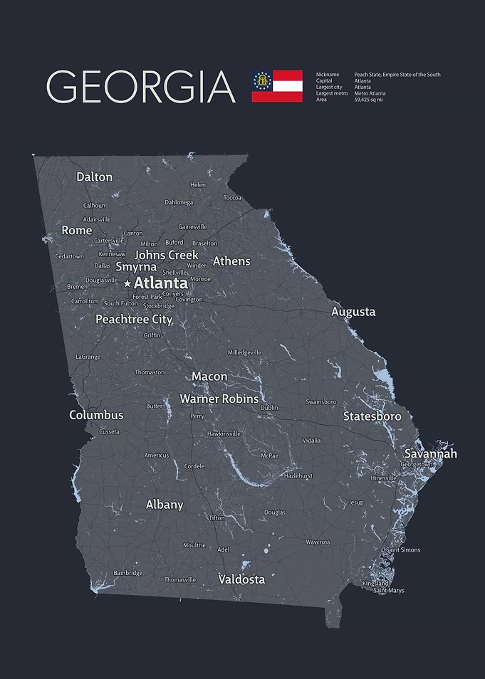 GEORGIA Map