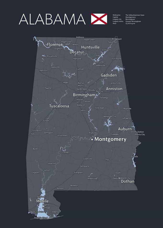 ALABAMA Map