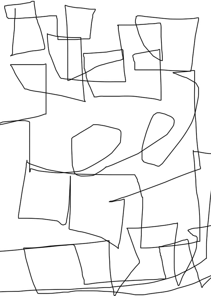 original square abstract