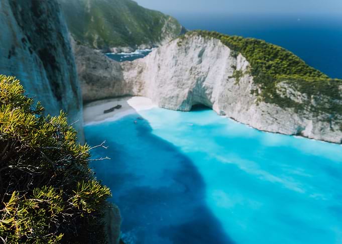 Defocused Navagio Beach Wi