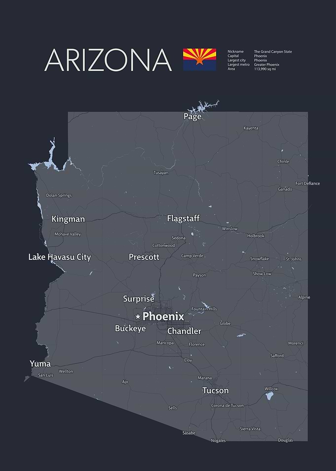ARIZONA Map