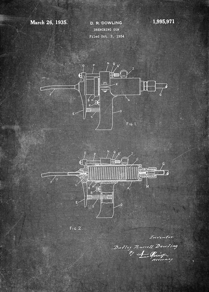 Drenching Gun Patent