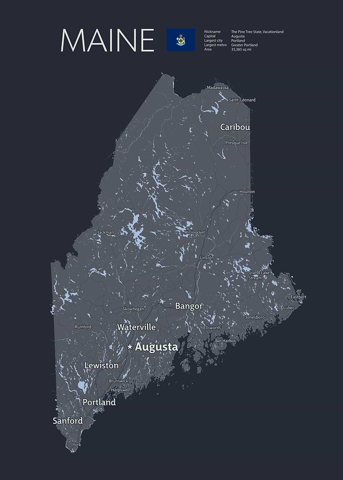 MAINE Map