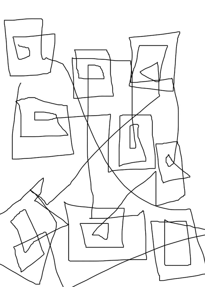 original abstract square