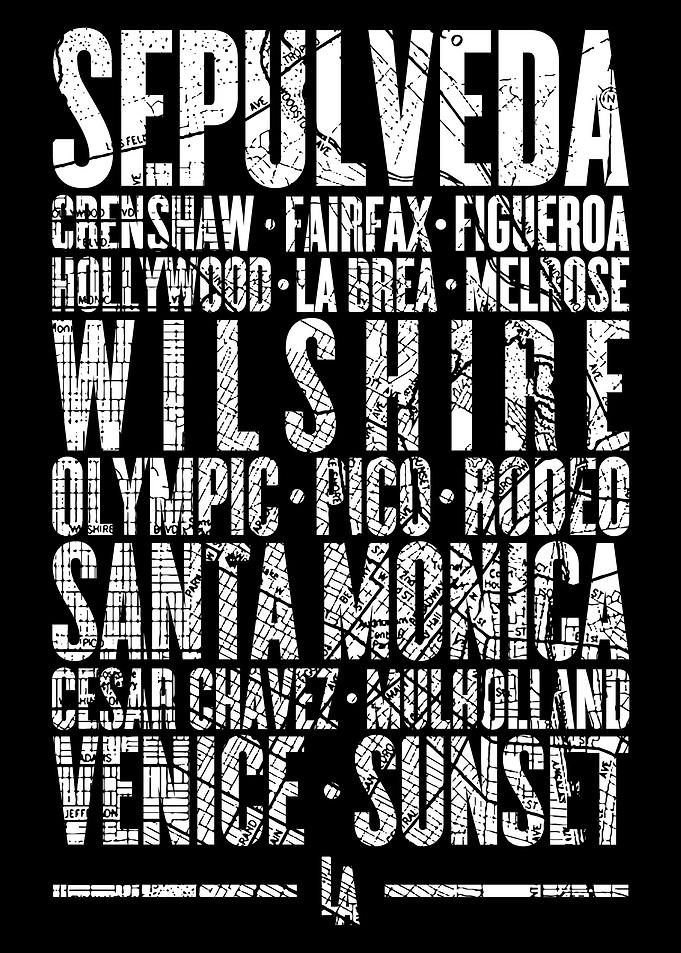 Los Angeles Streets Map