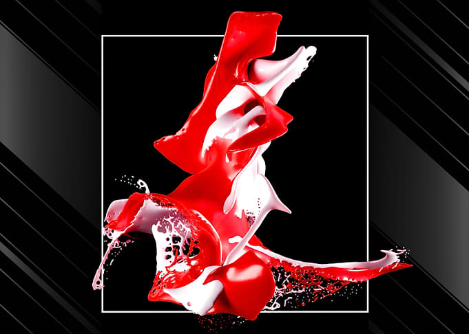 Two liquids mix