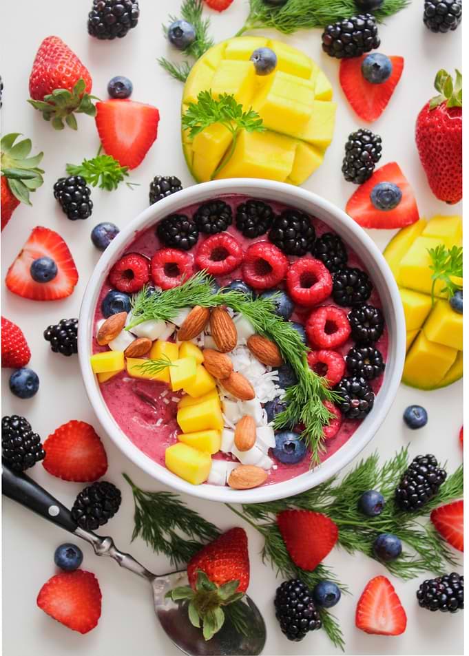 Colorful Fruit Dessert
