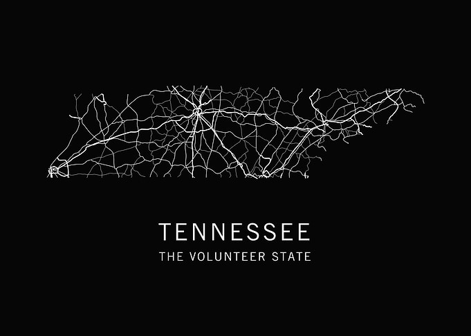 Tennessee State Road Map
