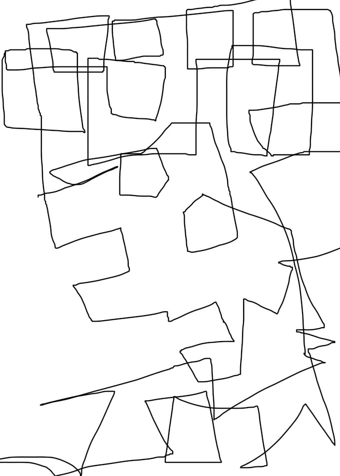 original square abstract