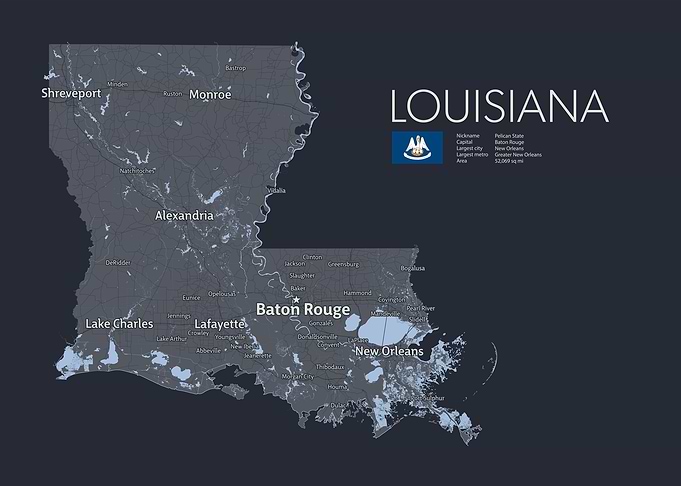 LOUISIANA Map
