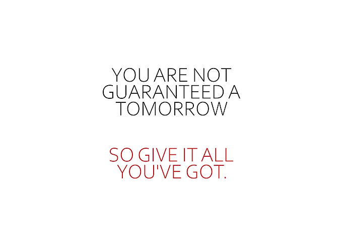 You Are Not Guaranteed