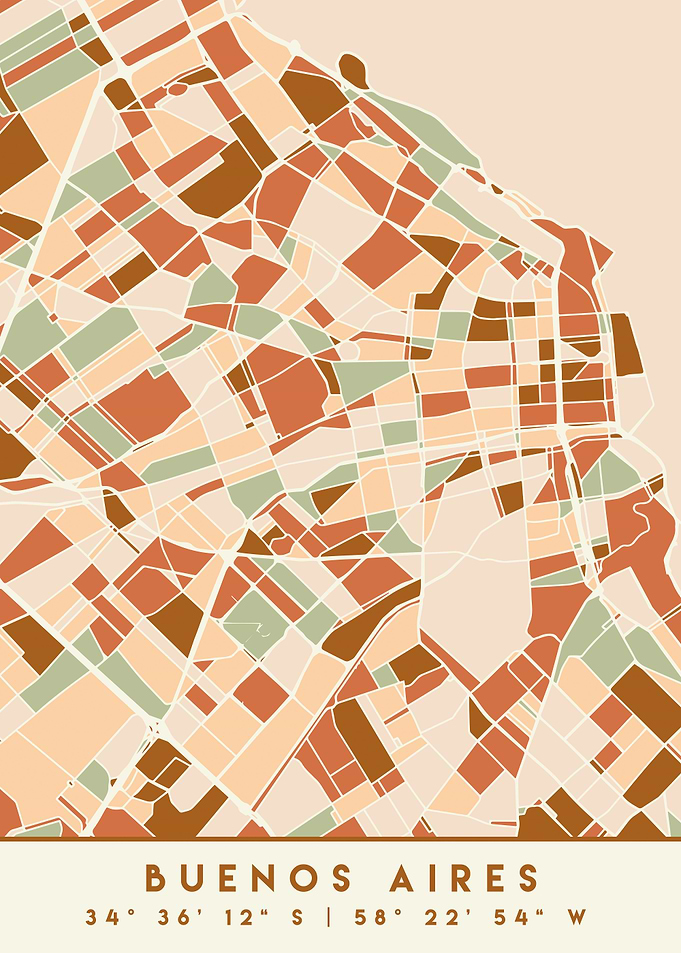 BUENOS AIRES ARGENTINA MAP