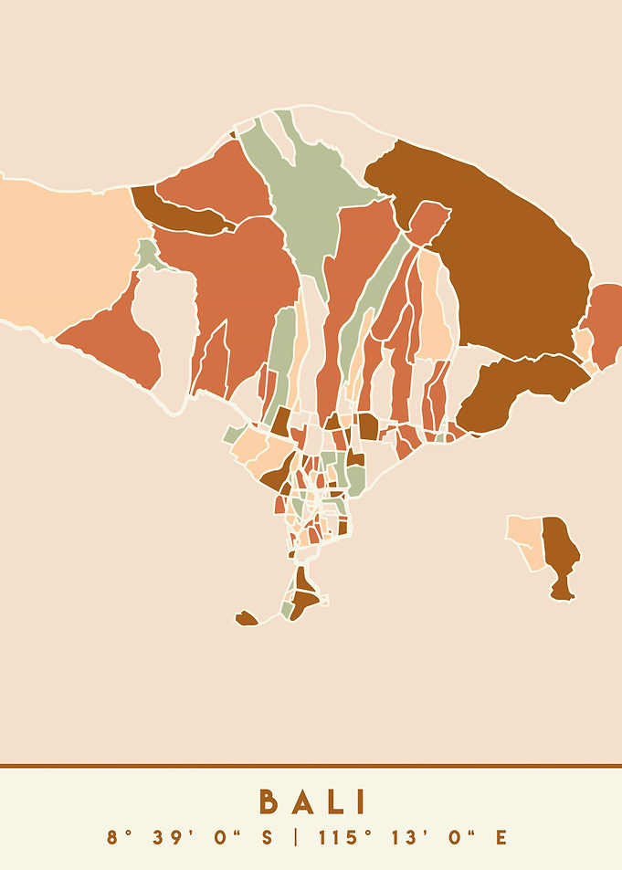 BALI INDONESIA CITY MAP
