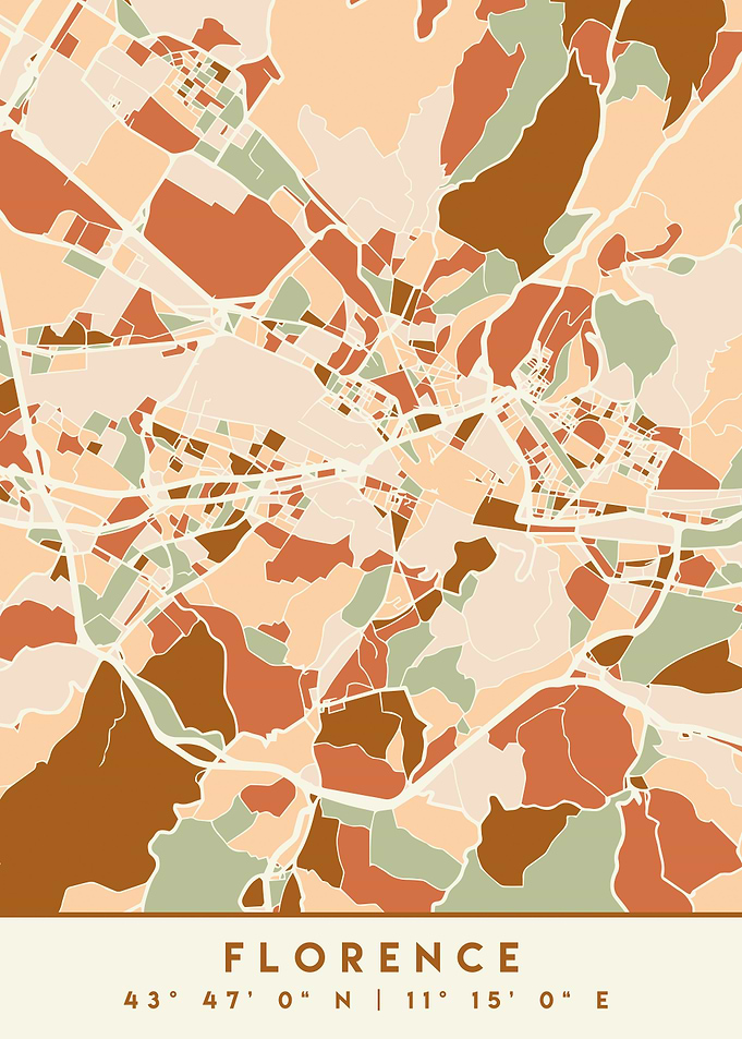 FLORENCE ITALY CITY MAP