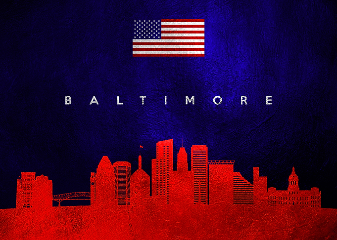 Baltimore Maryland Skyline