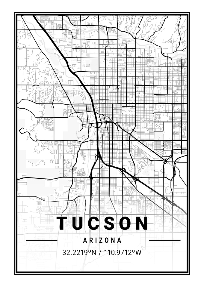 Tucson Light City Map