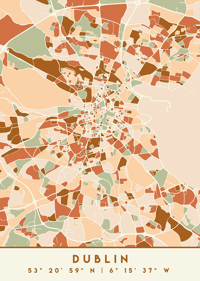 DUBLIN IRELAND CITY MAP