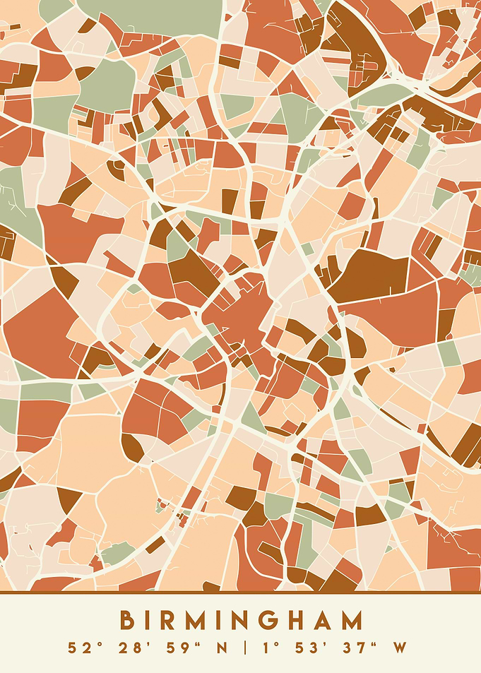BIRMINGHAM ENGLAND MAP