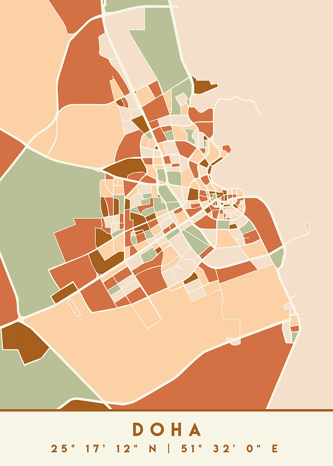 DOHA QATAR CITY MAPS