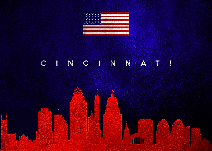 Cincinnati Ohio Skyline