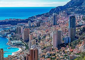 Panoramic view of Monaco