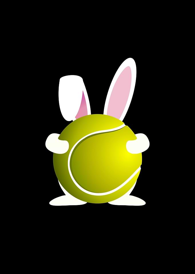 Easter Bunny Tennis Ball