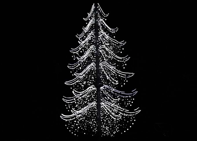 White Christmas Tree