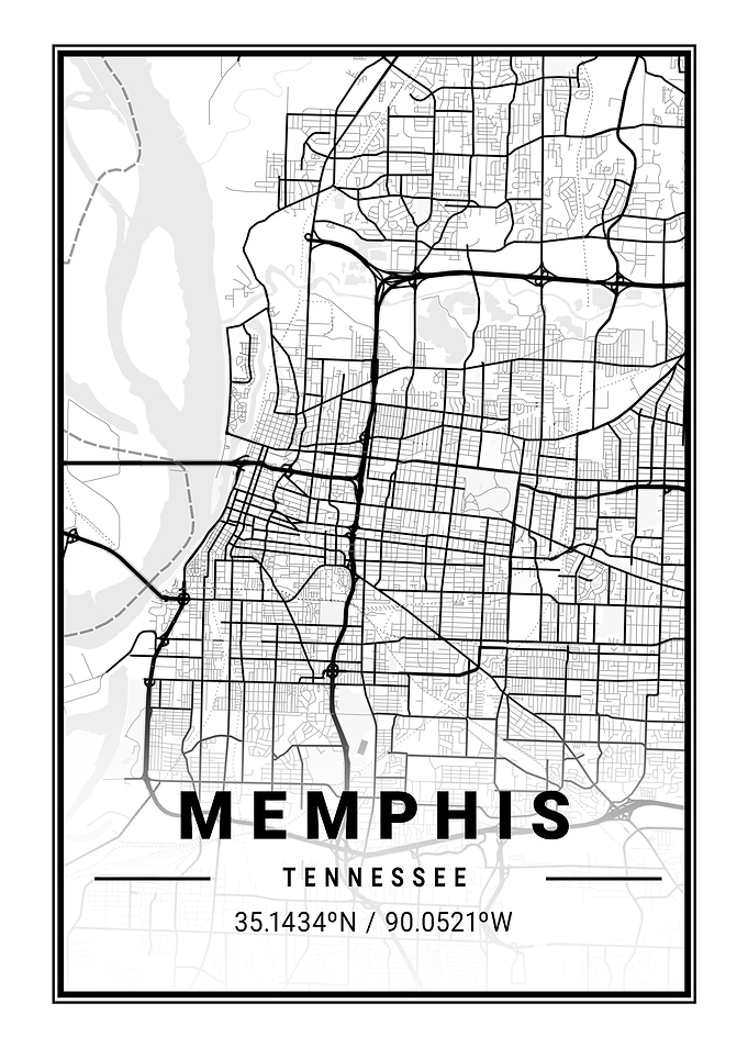 Memphis Light City Map