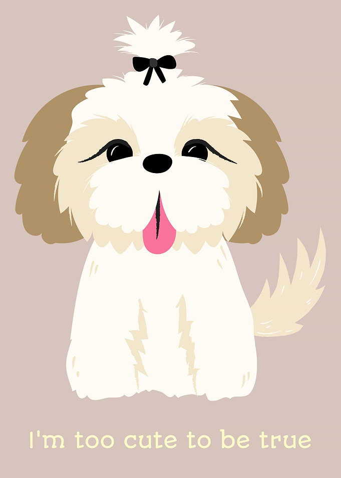 Cute Dog cute to be true