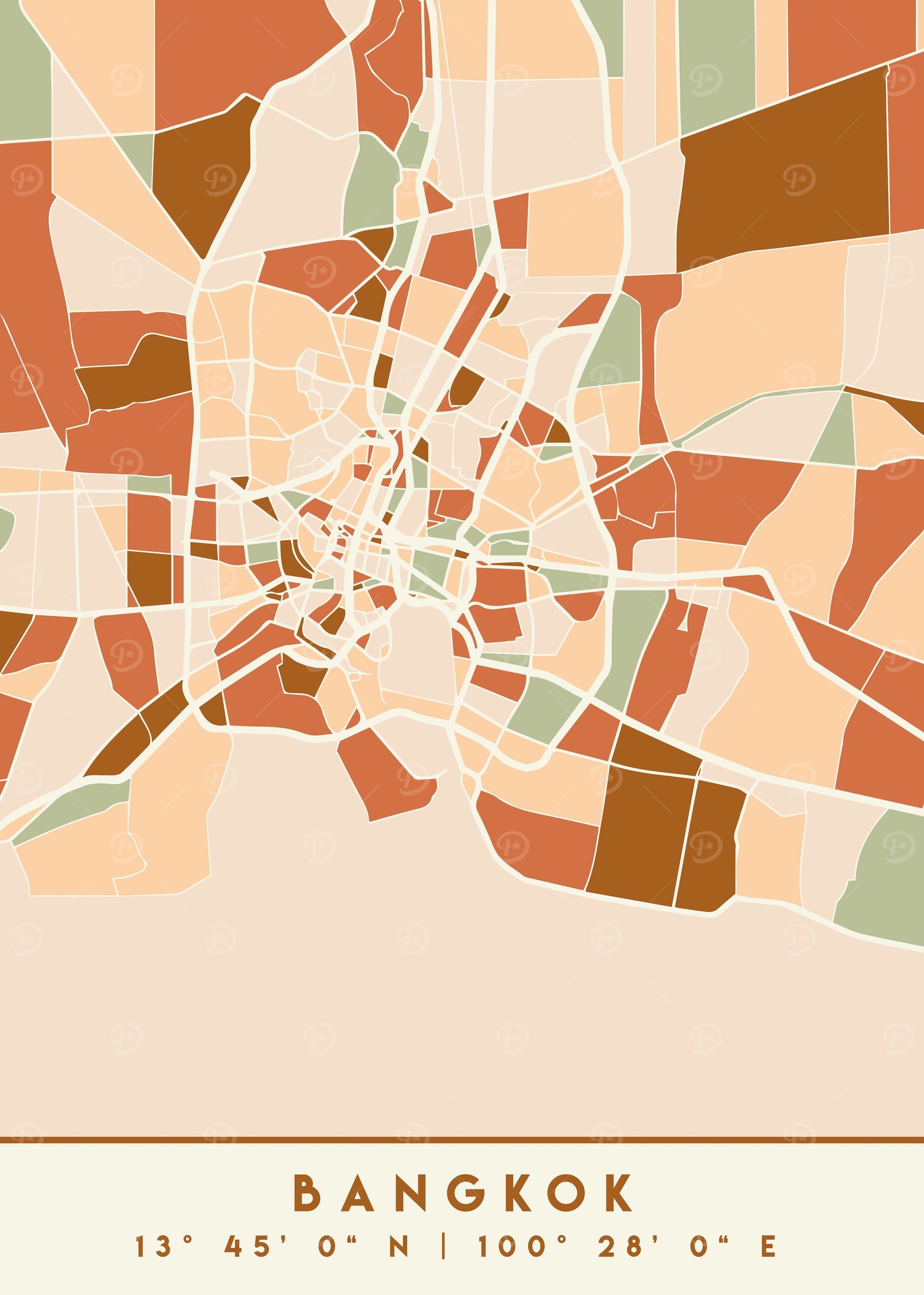 BANGKOK THAILAND CITY MAP