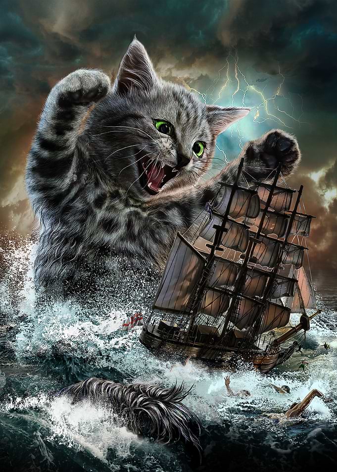 Monster Titan Cat Kraken
