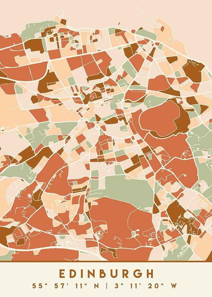 EDINBURGH SCOTLAND MAP