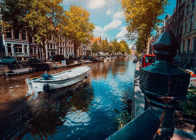 Channel In Amsterdam In Au