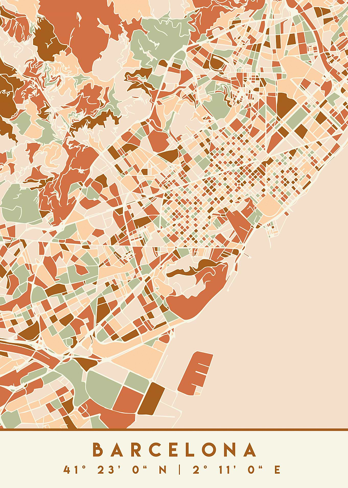 BARCELONA SPAIN CITY MAP