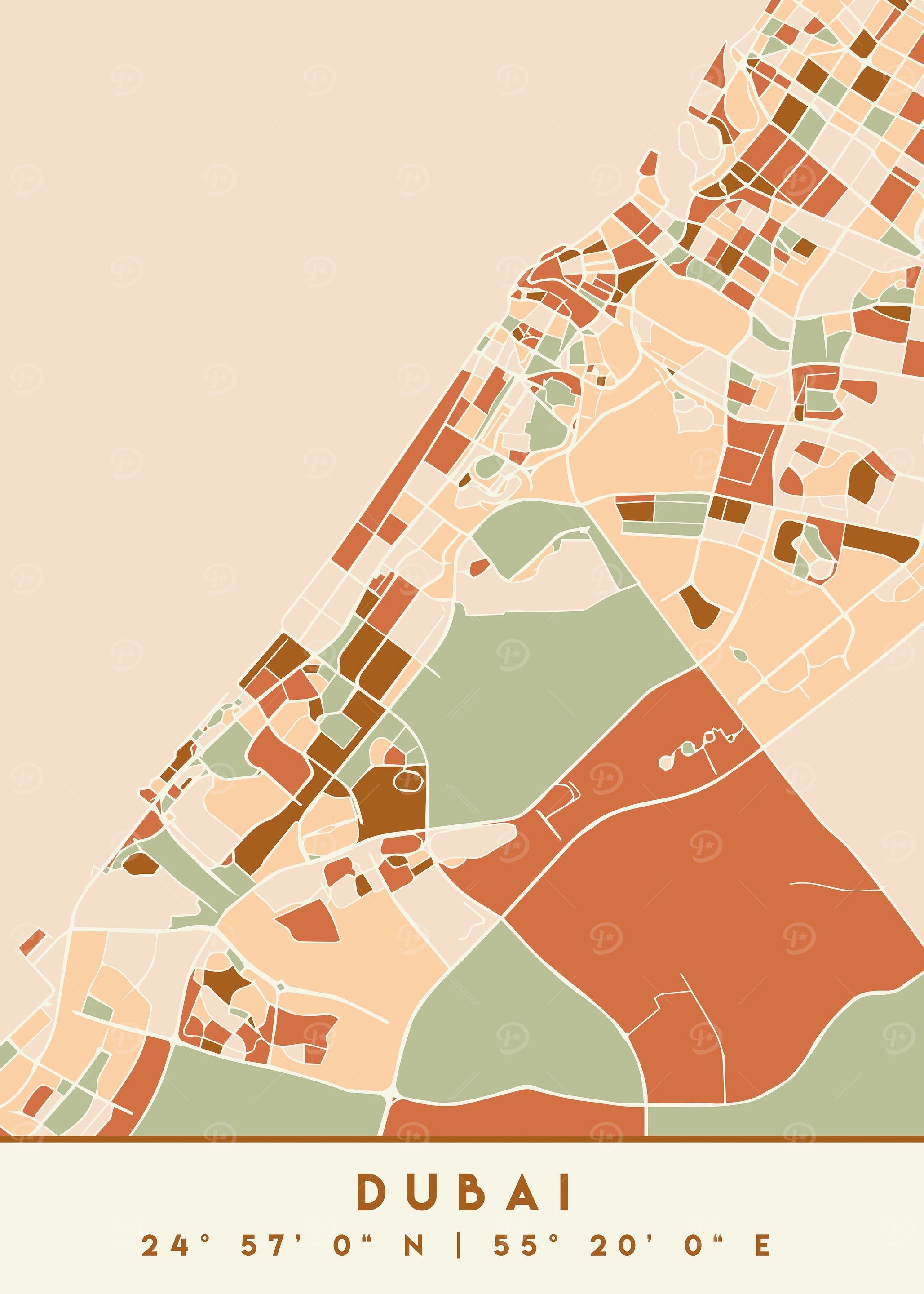 DUBAI UAE CITY MAP