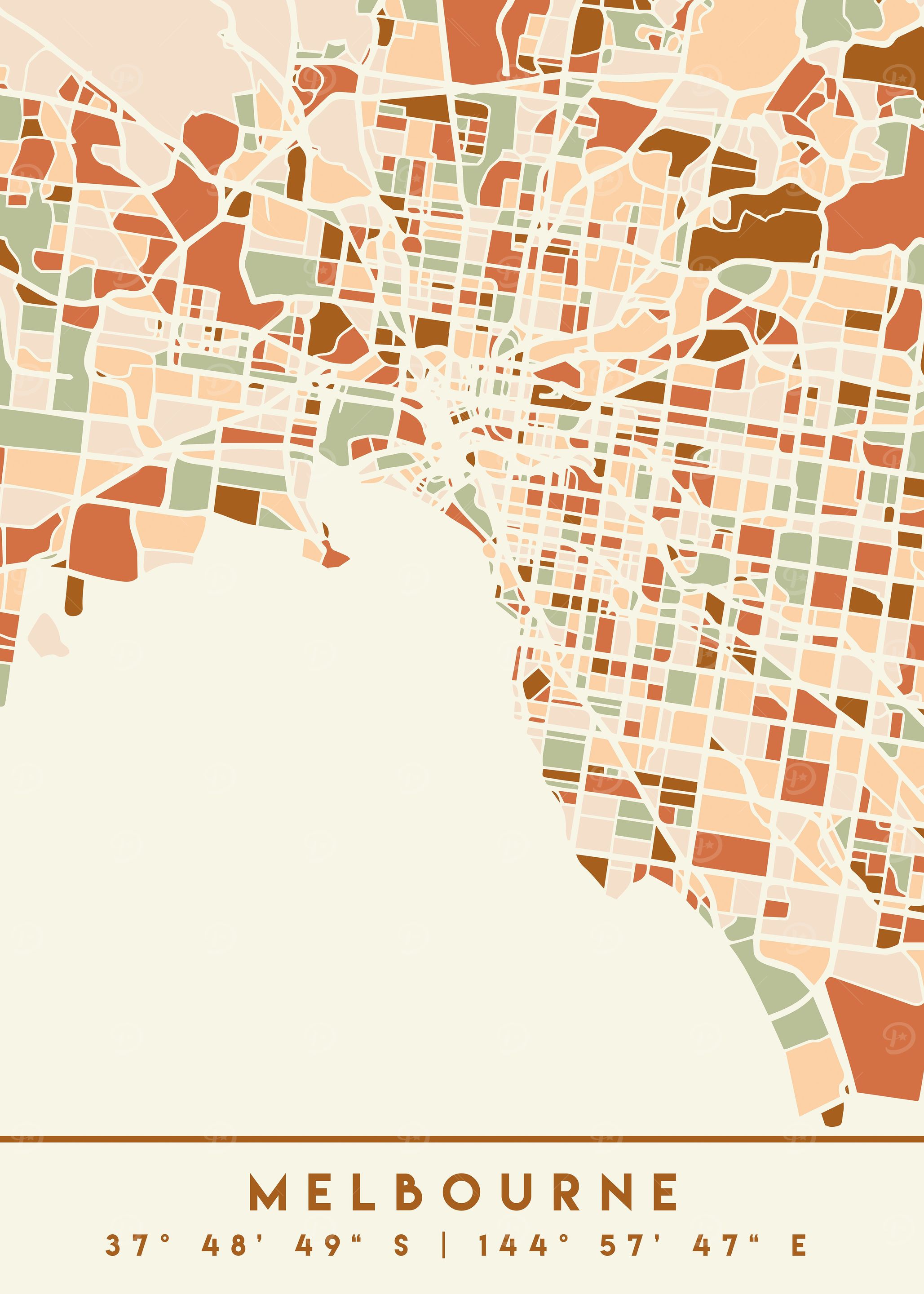 MELBOURNE AUSTRALIA MAP