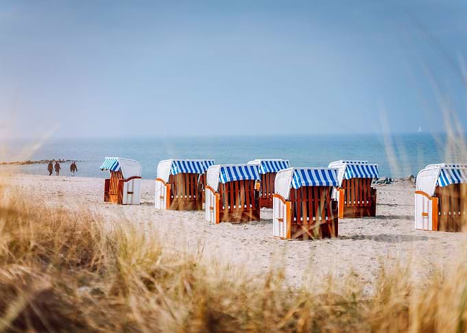 Blue Striped Roofed Chairs