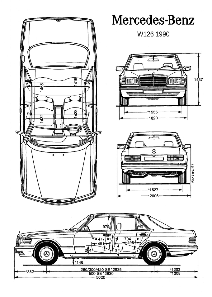 BNW MercedesBenz W126 199