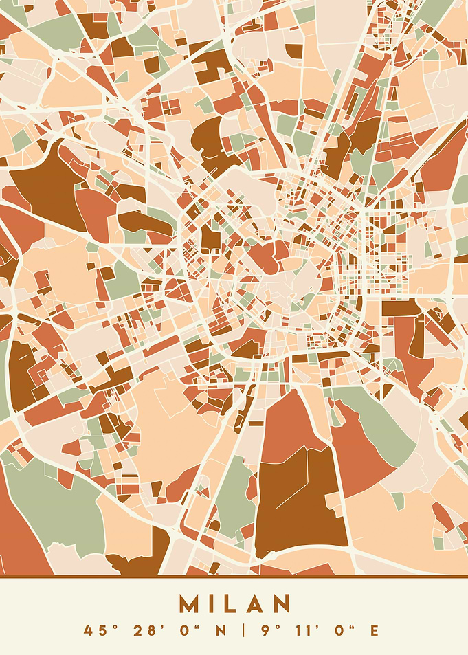 MILAN ITALY CITY MAP