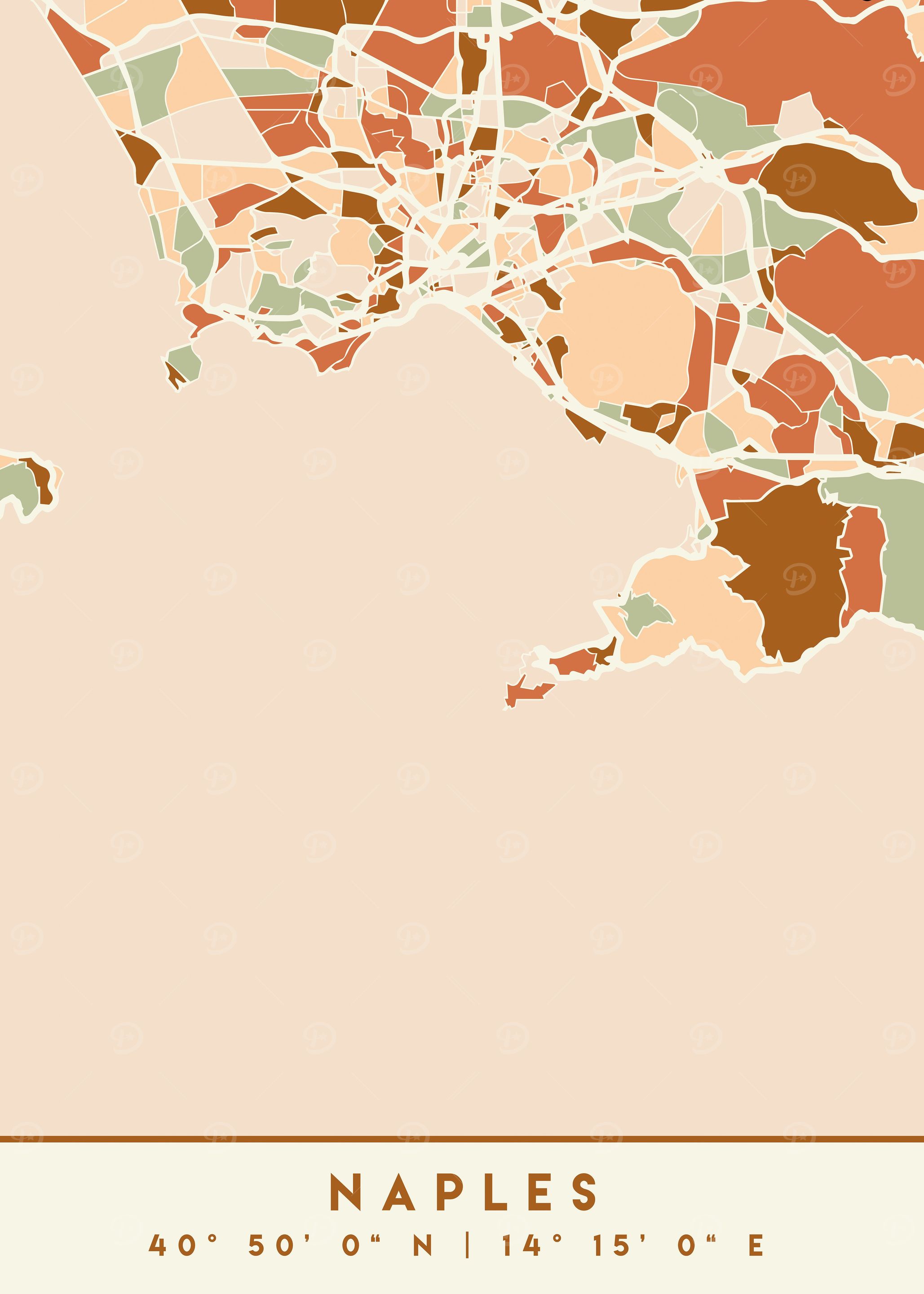 NAPLES ITALY CITY MAP