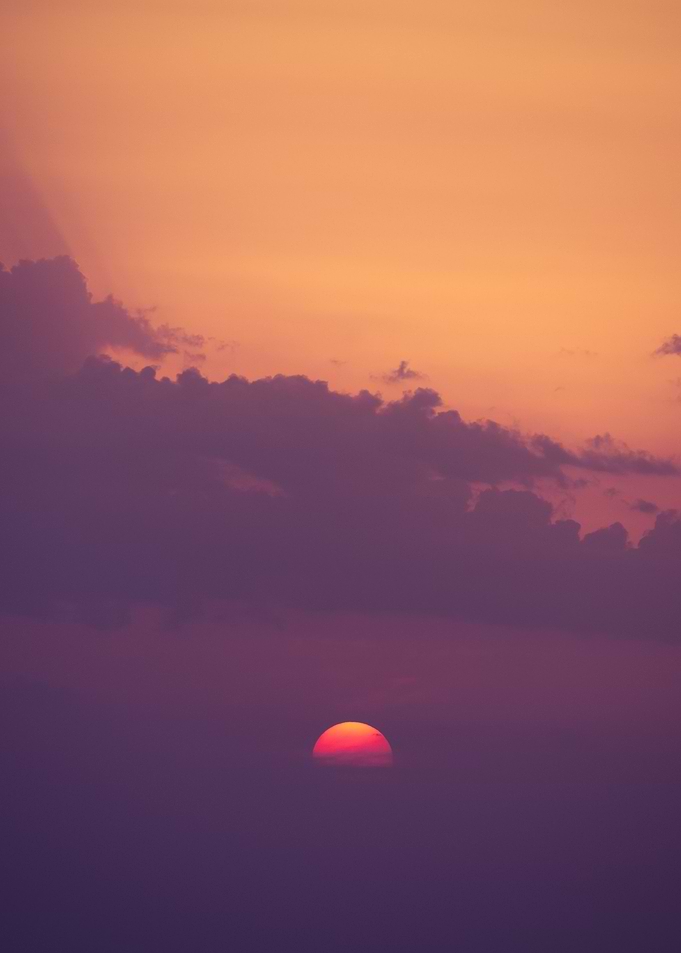 Setting sun