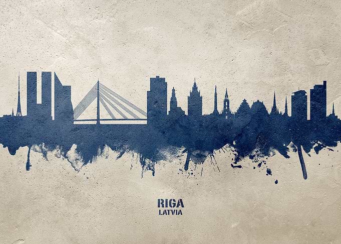 Riga Skyline Latvia