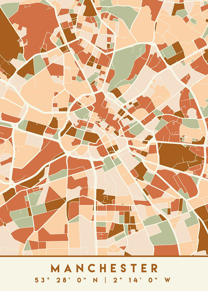 MANCHESTER ENGLAND MAP