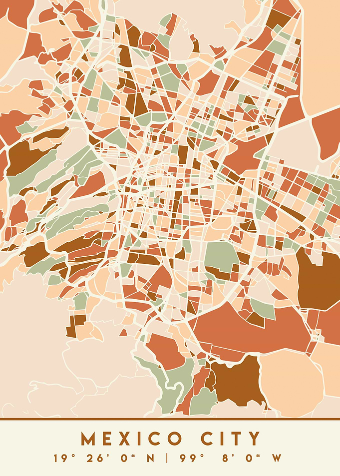 MEXICO CITY MEXICO MAP