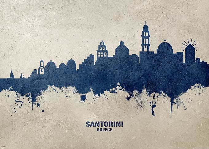 Santorini Skyline Greece