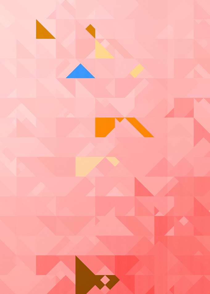 Pink Geometric Abstract