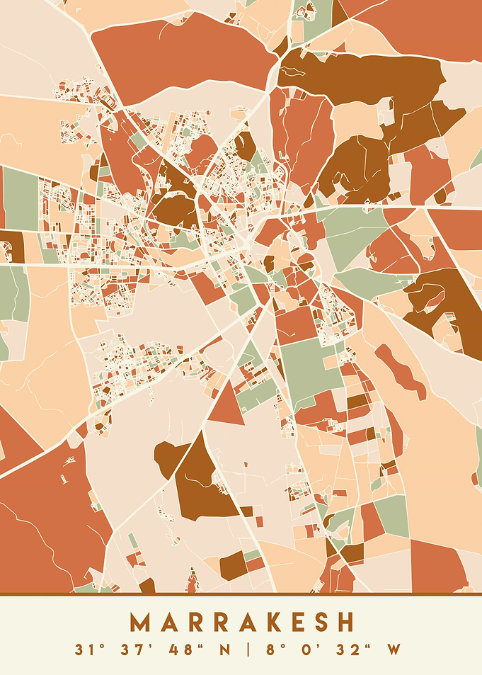 MARRAKESH MOROCCO CITY MAP